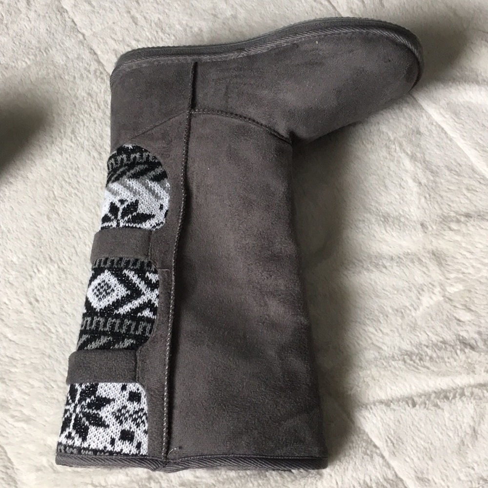Gray boots